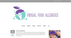 Desktop Screenshot of frugalfoodallergies.com