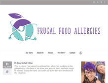 Tablet Screenshot of frugalfoodallergies.com